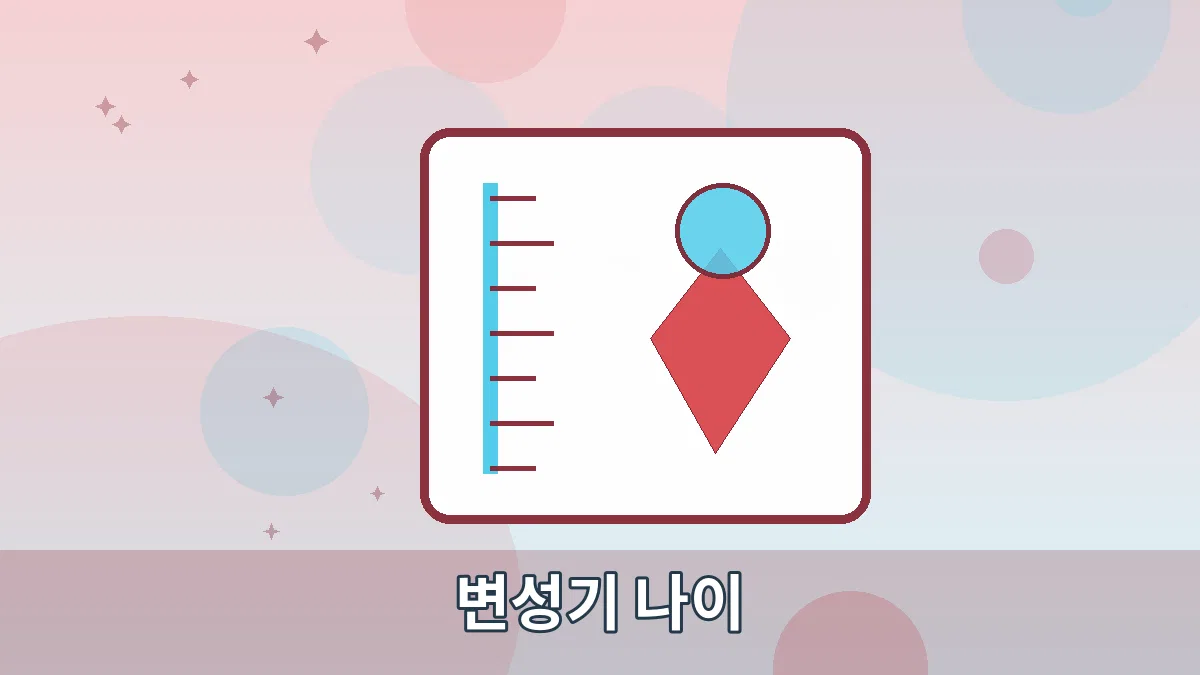 변성기 나이 안내 이미지 2